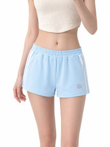 zuocisankon | Trendy & Cute Cat Embroidery Short Pants Youthful Slim Fit