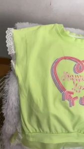 COD SETELAN LENGAN PENDEK ANAK PEREMPUAN / SET PAKAIAN ANAK CEWEK MOTIF LOVE KEKINIAN / SETELAN KAOS ANAK BAHAN KATUN BERKUALITAS