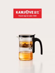 Kamjove | Ly Pha Trà Tách Nước Từ Tính Bằng Kính Dài Lâu