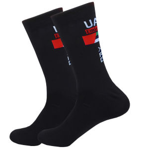 10 Colors White FDJ Socks Men Women UAE Team Mid-calfFootball Socks Round Cup Anti Slip Running Soccer Socks Sporting