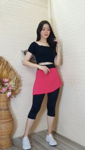 Celana Rok Senam 7/8 Model Terbaru - Legging Senam Wanita Fitness & Jogging