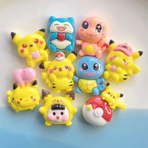 Bộ 9 Miếng Dán Nhựa Nhân Vật Pocket Monsters Dễ Thương Bộ Dụng Cụ Tự Làm Kèm Keo Kem Mô Hình Hoạt Hình Anime Đồ Trang Trí Xe Hơi Bộ Quà Tặng Dành Cho Người Hâm Mộ