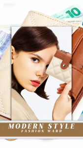 #B050 High End Classy Cute Wallet Student Quality Leather Bifold Minimalist Wallet For Women