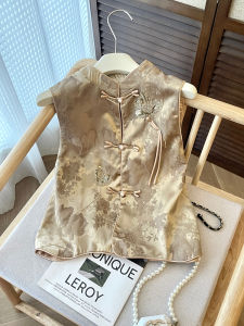 PAIBOLI | Young Style Improved Tang Suit Jacket Womens New Chinese National Wind Vest High-End Large Size Autumn Thin Stand Collar