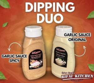 ซอสกระเทียมรสดั้งเดิมและเผ็ด / garlic sauce original & spicy
