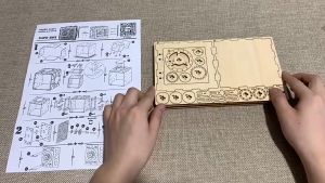 Đồ chơi lắp ghép gỗ 3D Mô hình Két Sắt Safe Box