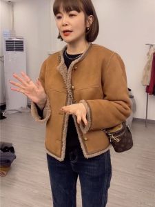 SHIMO | Warm Wool Coat for Women Short Loose Fitted