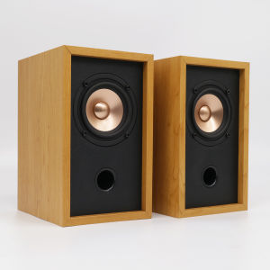 Heyin Digital Fever 3-Inch Full Frequency Speaker Desktop Bookshelf Wooden Small Speaker Can Be Used to Surround Computer Satellite Box