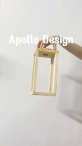 (Xưởng HCM) Đèn Gỗ Thả Trần Chữ Nhật [Màu Nguyên Thủy] Decor Phòng Ngủ Homestay Coffee Shop.