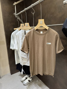 Áo Thun Nam Tay Ngắn Thoáng Khí Mát Mẻ Chất Liệu Vải Lanh Cao Cấp Thường Ngày Mùa Hè in Họa Tiết Cổ Tròn Dáng Rộng