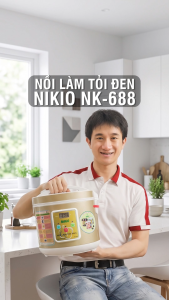 Máy Nồi Làm Tỏi Đen Gia Đình Nikio NK-688 - Dung Tích 5 lít Làm Tỏi Tự Động Thành Công 99% Tỏi Đơn Và Tỏi Nhánh Thơm Ngon Chuẩn Vị