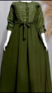 DISKON 50% GAMIS CRINKLE VELA RENDA BROKAT - GAMIS KONDANGAN - GAMIS LEBARAN JUMBO LD 120