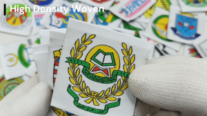 Lencana Sekolah Kain Tenun / Woven Cloth School Badge / Rendah Menengah  / Primary Secondary / Customize Logo