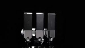 Liquid Soap Dispenser Plastic White/Silver Shower Dispensers Manual Container Soap Bottle Bathroom Kitchen Pump Hand Sanitizer