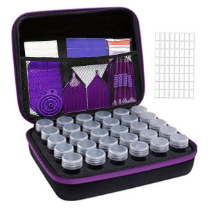 DIY ภาพวาดเพชรเย็บปักถักร้อยกล่องเก็บเครื่องประดับเล็บ Rhinestone โมเสคคอนเทนเนอร์กล่องเก็บของมัลติฟังก์ชั่น