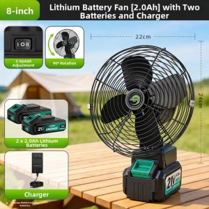 Outdoor Rechargeable High Power Large Airflow Long-lasting Fan