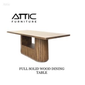 Rectangle Dining Table/Meja Makan Solid Wood /ATTIC FURNITURE T-6900 FULL SOLID WOODEN TABLE