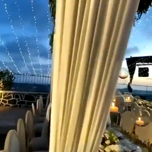 Lampu Hias LED Bintang Tenaga Surya 31V Tegangan Rendah Lampu Tirai Natal Lampu Peri Kawat Tembaga Lampu Dekorasi Langit Berbintang