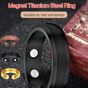Magnetic Ring Magnetic Adjustable Health Ring Opening Rose Gold Plated Ring
