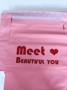 5pcs Pink Courier Bags Thicken THANK YOU Plastic Shipping Bags Self Seal Envelopes Post Clothing Mailing Pouch Storage bag