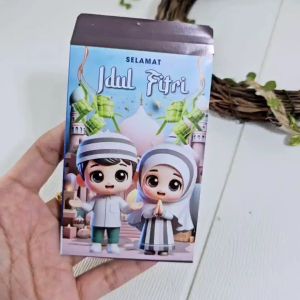 10PCS AMPLOP ANGPAU LEBARAN IDULFITRI MOTIF KARAKTER MUSLIM MEDIUM AMPLOP LUCU AMPLOP MURAH