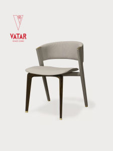 VATAR | Ghế Ăn Bữa Bằng Gỗ Đánh Bóng Kiểu Đơn Giản Ý Có Thêu