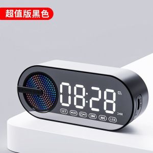 Bluetooth speaker alarm clock蓝牙音响箱学生闹钟新款时钟低音炮高音质大音量电子显示屏收音机