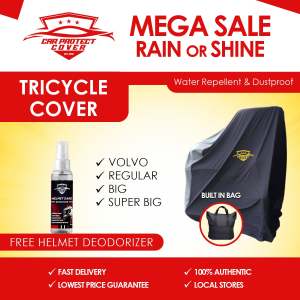 Cover for Tricycle/SideCar Water Repellent and Dustproof with Free Magic gatas