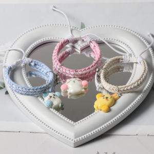 Original Chiikawa Magnetic Attraction Woven Bracelets Cute Eight Ji Yi High Aesthetic Cord for Boyfriend Best Friend Gift
