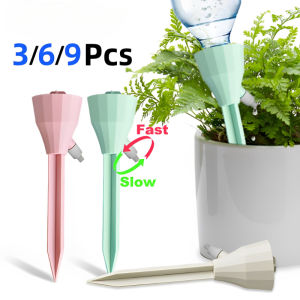 3/6/9Pcs Automatic Drip Irrigation System Self Watering Spike for Flower Plants Adjustable Auto Water Dripper Greenhouse Garden Device