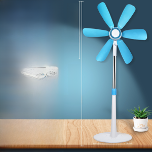 New Arrival Floor Fan For Home Ultra-Quiet Non-Mesh Cover Large Wind Six-Leaf Portable Simple Floor Small Electric Fan