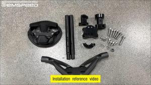 SEMSPEED For Yamaha NMAX 155 150 125 V2 2020-2023 2024 Motorcycle CNC Handlebar Handle Bar Fork Clip Ons Mount Bracket