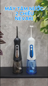 Máy tăm nước 2 chiều NEVAKI C103 làm sạch răng hiệu quả với vòi phun 2 chiều đầu xoay 360 độ bảo hành 12 Tháng