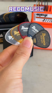 Ibanez Wizard Series Sand Grip NON SLIP Acoustic Electric Guitar Pick Medium Heavy Pemetik Gitar Akustik Elektrik