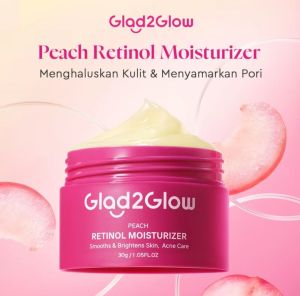GLAD2GLOW Retinol New Set MOISTURIZER + Peeling Perawatan Mencerahkan Wajah