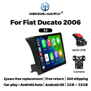MEKEDE For Fiat Ducato Peugeot Boxer Citroen Jumper 2 2006-2022 2 Din Car radio Multimedia Player Carplay RDS BT WiFi Autoradio