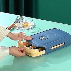 Kitchen Drawer Type 2 Dozen Slide Cheap Camping Auto Scrolling Gauge Refrigerator Egg Storage Box-6511