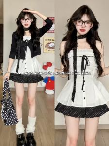 LIRUSHAN | Seasonal Black Womens Three-Piece Dress Set