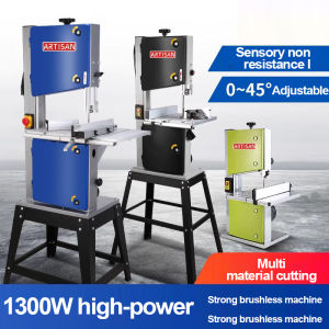 CHUANGCHAO 8 inch band saw table saw household vertical saw curve saw woodworking cutter Band saw tool sawing machine
