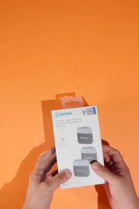 BOYA BY-M1V Wireless Microphones Lavalier Lapel Mic RX/RXD/RXU Port Noise Cancellation Mini Mic for Vlogging Live Streaming Android iPhone iPad Tablet DSLR Camera Camcorder iPhone15 YouTube TikTok