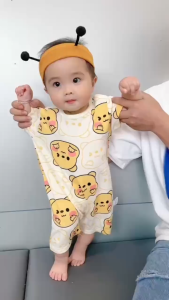 Cartoon Cotton Baby Romper Baby Onesies JJ short romper Baby clothes 66cm