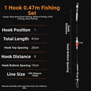 Nilure | Sea Fishing Rig for Bottom Fishing 1 Set