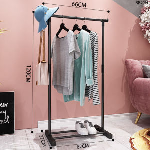 Foldable Easy-Install  Double Rod Clothes Drying Rack