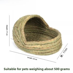 Warmth And Comfortable Hay Nest for Rabbits Guinea Pigs Hamsters And Chinchillas with a Hidden House for Birds like Parrots