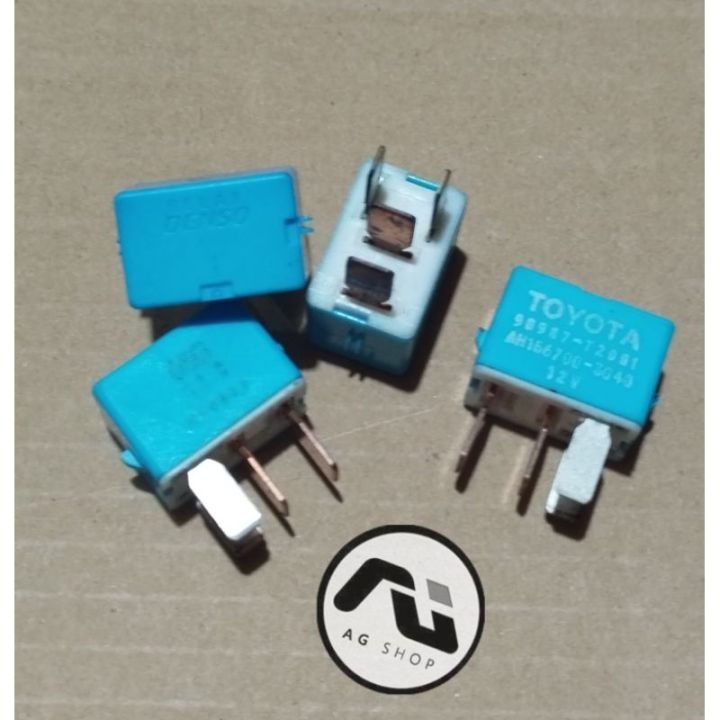 Relay Riley Biru Kaki Denso V Toyota Dan Universal Original