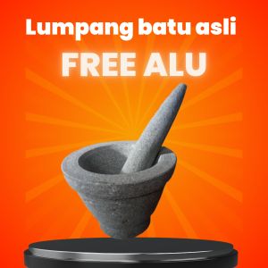 Lumpang batu asli free Tumbukan alu lumpang bubut