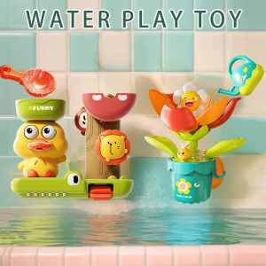 Baby Bath Toys Sun Flower Meet Water Blossom Shower Toy Popular Spraying Water Flower Bathing Toy With Suction Cup Summer Toy