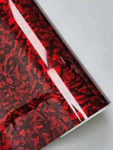 Car Interior Center Column Film Color Changing Pet Forged Carbon Fiber Thickened Piano Black Sticker Motorcycle Colorful Auto Film