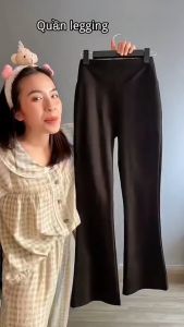 Quần ống loe umi nữ cạp cao 10cm nâng hông gen bụng tôn vóc dáng vải umi Hàn cao cấp co giãn 4c thoải mái thời trang