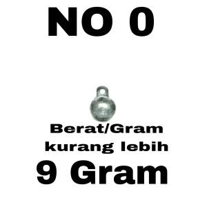 1 Butir timah pemberat pancing model Anting berpungsi sebagai tambahan berat Umpan